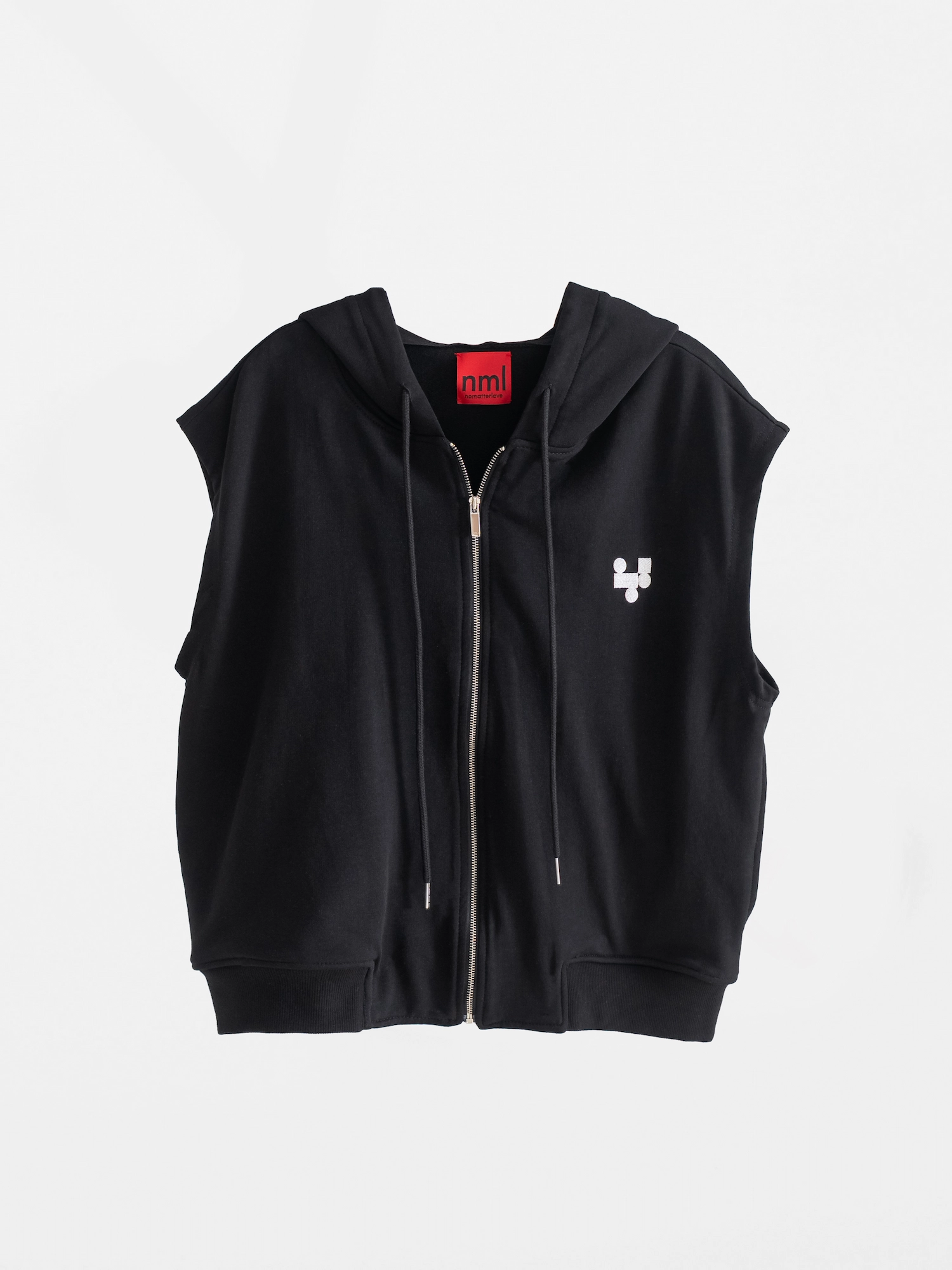 Classic Sleeveless Hoodie Zip-Up (2colors)